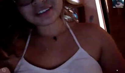 Amateur Latina cutie with glasses plays with toys and pussy