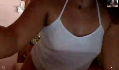 Amateur Latina cutie with glasses plays with toys and pussy