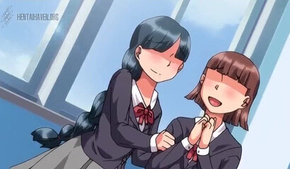 Hentai step siblings with huge boobs in a POV threesome