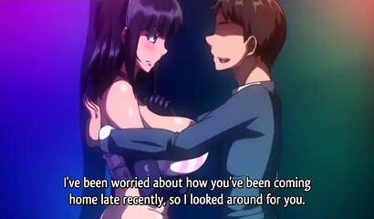 Hentai step siblings with huge boobs in a POV threesome