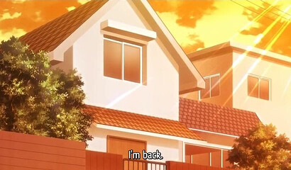 Hentai step siblings with huge boobs in a POV threesome