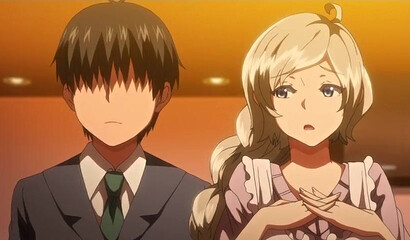 Hentai step siblings with huge boobs in a POV threesome