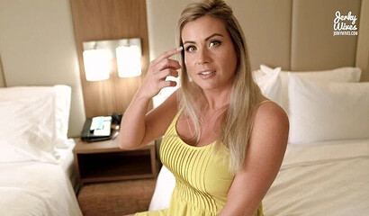 Busty blonde MILF Coco Vandi sharing bed with her stepson