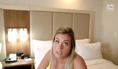 Busty blonde MILF Coco Vandi sharing bed with her stepson
