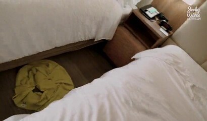 Busty blonde MILF Coco Vandi sharing bed with her stepson