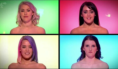 Reality show with naked people playing sex game