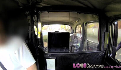 British MILF Holly Kiss shows cab driver big tits and gets nailed
