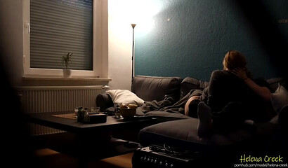 Cheating amateur girlfriend caught on spycam while riding lover's boner