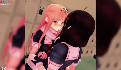 Hentai porn with big tits chicks getting fucked on massage table