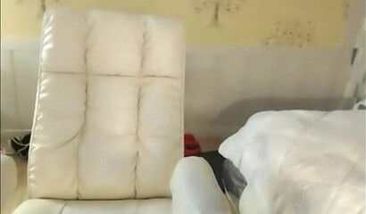 Cute Asian brunette masturbates on webcam in solo action