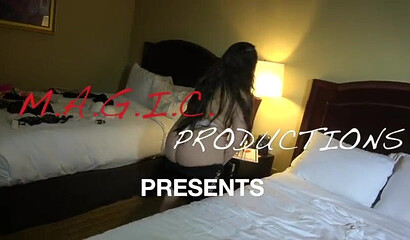 BBW MILF gets fucked by lesbian Latina babe in hotel room