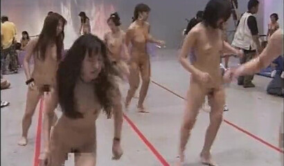 Japanese reality with naked lesbians competing in sex games