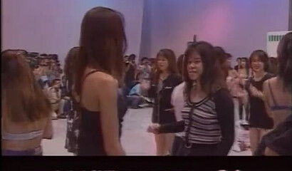 Japanese reality with naked lesbians competing in sex games