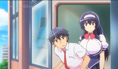 Hentai porn with horny schoolgirls with big tits and asses