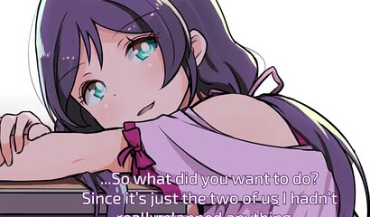 Hentai hottie with big boobs dreaming about big hard cock for her pussy