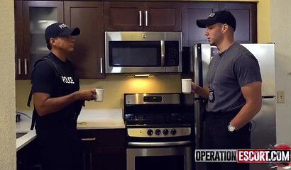 Busty blonde Sloan Harper gets busted and fucked by cops