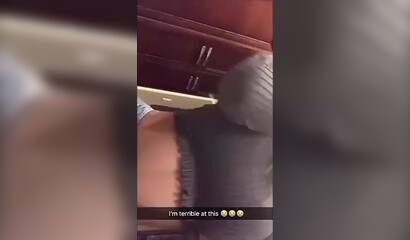 Amateur babe with big boobs gets fucked live on snapchat