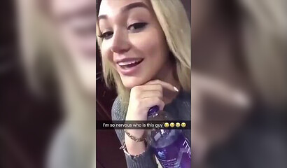 Amateur babe with big boobs gets fucked live on snapchat