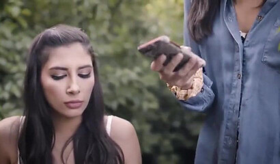 Lesbian schoolgirls and MILF teacher having sex in the classroom