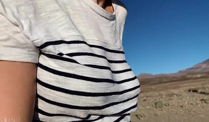 Petite amateur blonde teen sucking and riding dick in a car