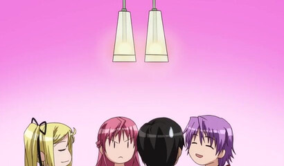 Hentai schoolgirls with big boobs seducing their classmates and get fucked