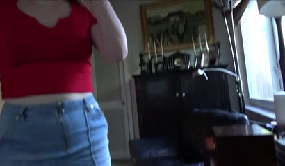 Slutty stepsis is always in the mood to suck and ride bro's boner