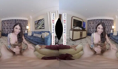 POV VR cock riding with curvy inked babe Ivy Lebelle