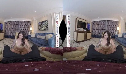 POV VR cock riding with curvy inked babe Ivy Lebelle
