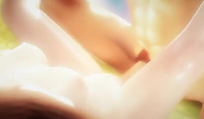 Hentai horror game parody with a monster dicks in gangbang