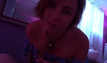 Horny MILF Brianna Beach takes stepson's boner in her mouth and pussy