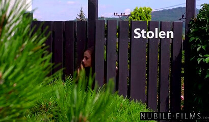 Slim brunette teen Lady Bug gets fucked by her hot neighbor