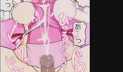 Redhead hentai teen with big tits gets creampied