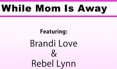 Naughty teen Rebel Lynn share her BF's big dick with MILF Brandi Love