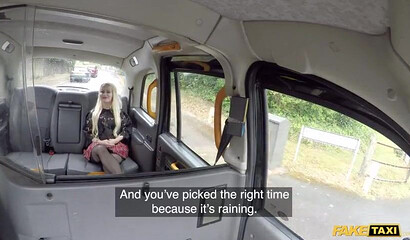 Blonde MILF Petite Princess Eve gets a free ride after fucking a cab driver