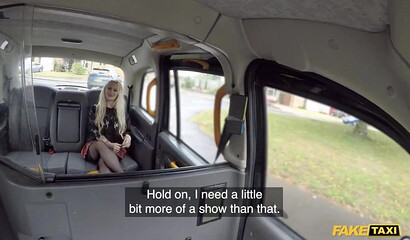 Blonde MILF Petite Princess Eve gets a free ride after fucking a cab driver