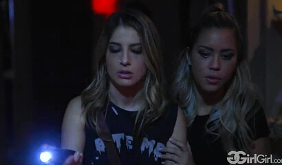 Beautiful Latina Alina Lopez seduces lesbian slut Kristen Scott