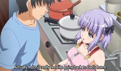 Hentai cutie with big tits gets banged in doggystyle pose and squirts