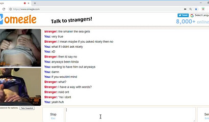 Chubby slut shows her titties to a jerking off guy on omegle