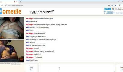 Chubby slut shows her titties to a jerking off guy on omegle
