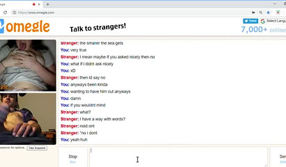 Chubby slut shows her titties to a jerking off guy on omegle