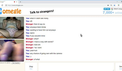Chubby slut shows her titties to a jerking off guy on omegle