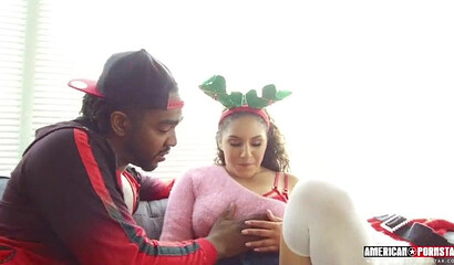 Big titted Latina Liv Revamped spread legs and gets black boner in her twat