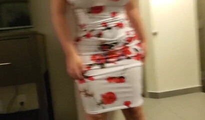 Brunette bitch with huge juggs and enormous ass teases and gets rammed in hotel