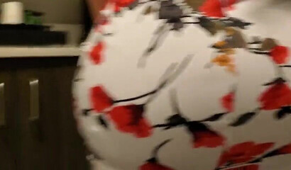 Brunette bitch with huge juggs and enormous ass teases and gets rammed in hotel