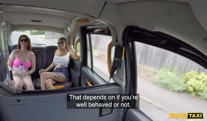 Hot tattooed MILF Antonia Deona and sexy redhead Princess Paris share cock outdoors