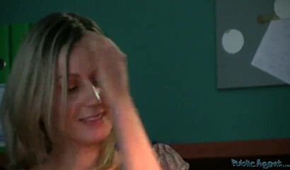 Sexy blondie blows dick and gets smashed for workplace