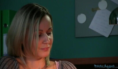 Sexy blondie blows dick and gets smashed for workplace