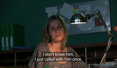 Sexy blondie blows dick and gets smashed for workplace