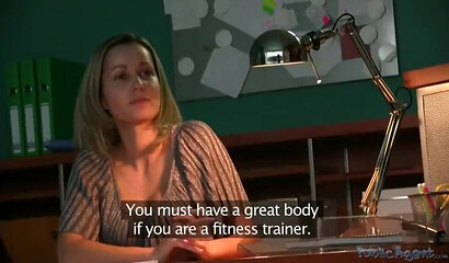 Sexy blondie blows dick and gets smashed for workplace