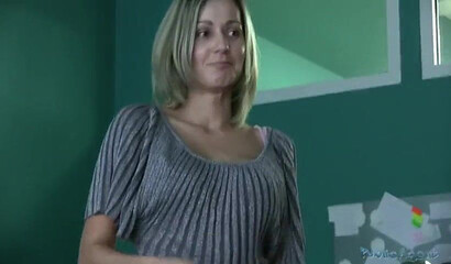 Sexy blondie blows dick and gets smashed for workplace